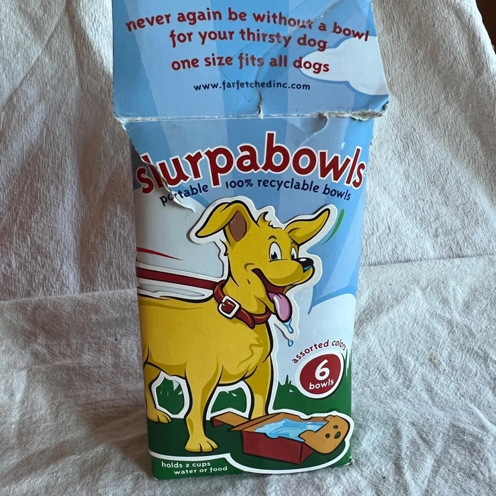 SlurpaBowls Portable Dog Bowls 6pc
